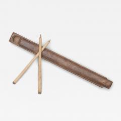 Provincial Wooden Box with Bone Chopstick Handles - 4173717