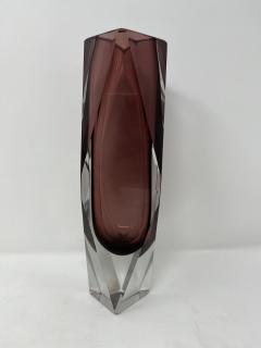 Purple Vase by Murano Artist Mandruzzato - 3959545