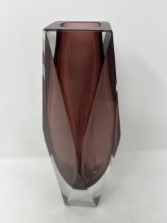 Purple Vase by Murano Artist Mandruzzato - 3959548