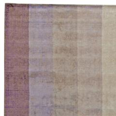 Purple and Gray Striped Area Rug - 4197902