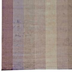 Purple and Gray Striped Area Rug - 4197904