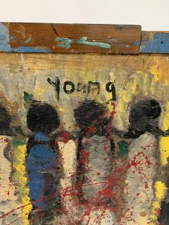 Purvis Young Original Purvis Young Extra Large Outsider Street Art - 4632997