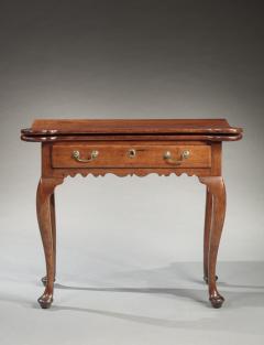 QUEEN ANNE PAD FOOT CARD TABLE - 4756462