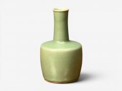 Qing Dynasty Longquan Style Celadon Glazed Vase Qing Dynasty China 19th c  - 4714461