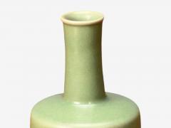 Qing Dynasty Longquan Style Celadon Glazed Vase Qing Dynasty China 19th c  - 4714463