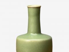Qing Dynasty Longquan Style Celadon Glazed Vase Qing Dynasty China 19th c  - 4714464