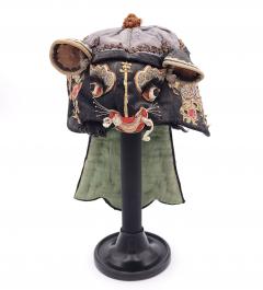 Qing Dynasty Zodiac Rat Embroidered Mask circa 1850 - 2652961