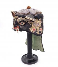 Qing Dynasty Zodiac Rat Embroidered Mask circa 1850 - 2652962