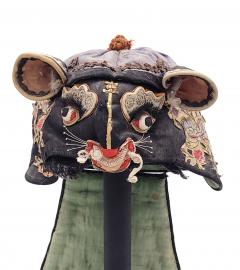 Qing Dynasty Zodiac Rat Embroidered Mask circa 1850 - 2652965