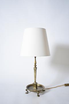 Quadripod lion paws bronze lamp 1960s  - 4695770