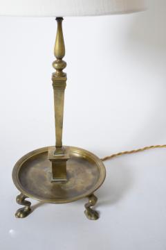 Quadripod lion paws bronze lamp 1960s  - 4695772