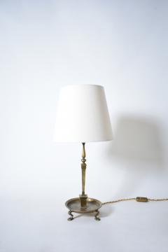 Quadripod lion paws bronze lamp 1960s  - 4695773