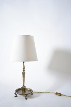 Quadripod lion paws bronze lamp 1960s  - 4695774