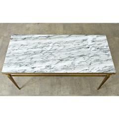 Quality Vintage French Brass and Marble Coffee Table - 4798408