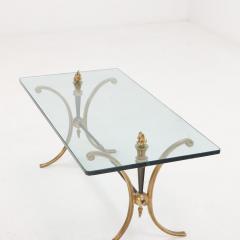 Quality cast bronze and glass coffee table attributed to Jansen C 1940 - 3706721