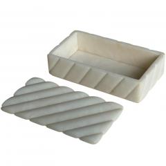 Quartz Stone Dresser Box w Lid - 4393727