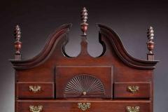 Queen Anne Bonnet Top Carved Fan Highboy - 129516