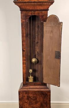 Queen Anne Burl Walnut Long Case Clock by Thomas Perkins - 4477341