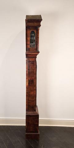 Queen Anne Burl Walnut Long Case Clock by Thomas Perkins - 4477343