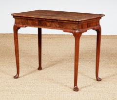 Queen Anne Burl Walnut Side Table - 3921210