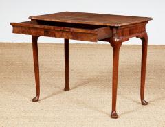 Queen Anne Burl Walnut Side Table - 3921212