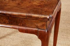 Queen Anne Burl Walnut Side Table - 3921219