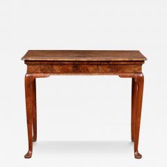 Queen Anne Burl Walnut Side Table - 3923146