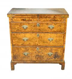 Queen Anne Burr Walnut Bachelors Chest - 4322980