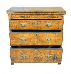 Queen Anne Burr Walnut Bachelors Chest - 4322989