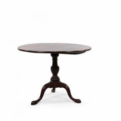 Queen Anne Cherry Wood Tilt Top Table with Cabriole Legs - 1424204
