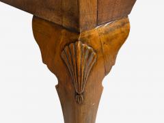 Queen Anne Lowboy Writing Desk Burl Crotch Mahogany Veneer Walnut England - 4703585