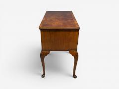Queen Anne Lowboy Writing Desk Burl Crotch Mahogany Veneer Walnut England - 4703587