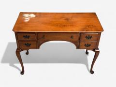 Queen Anne Mahogany Brass Writing Desk England 1900s - 4234285