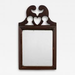 Queen Anne Painted Mirror with Pierced Crest - 3931047