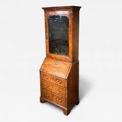 Queen Anne Period Burr Walnut Bureau Bookcase - 4603746