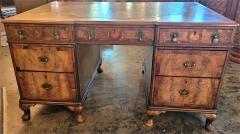 Queen Anne Style Pedestal Desk - 2235645