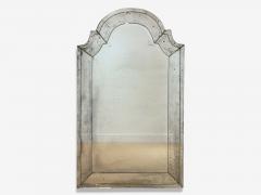 Queen Anne Style Venetian Wall Mirrors Antiqued Beveled Glass Dome Top - 4407595