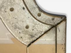 Queen Anne Style Venetian Wall Mirrors Antiqued Beveled Glass Dome Top - 4407600