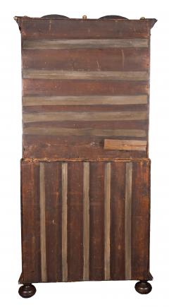 Queen Anne Walnut Double Dome Bureau Bookcase - 4322995