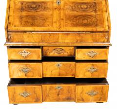 Queen Anne Walnut Double Dome Bureau Bookcase - 4323043
