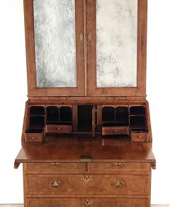 Queen Anne Walnut Secretary Bookcase England circa 1720 and later Restored - 3800369