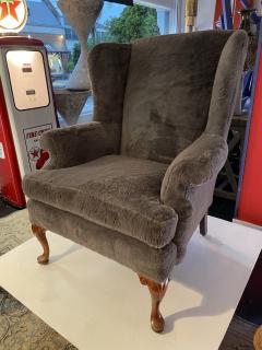 Queen Anne Wingback Chair - 3996909