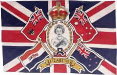 Queen Elizabeth II Coronation Flag 1953 - 4151816
