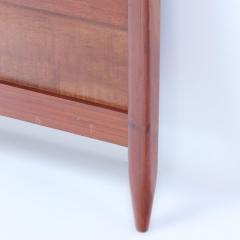 Queen size walnut and rosewood headboard C 1960  - 3248924