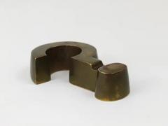Question Mark Midcentury Paperweight Solid Brass Austria 1970s - 4062661