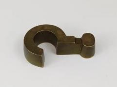 Question Mark Midcentury Paperweight Solid Brass Austria 1970s - 4062728