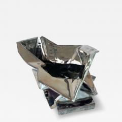 R A Pesce Cubist Ceramic Vessel Two Toned Metallic Glaze - 4477907