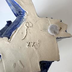 R A Pesce Cubist Vessel in Cobalt Blue Glaze United States  - 4526150