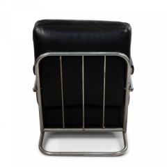 R C Coquery French Art Deco Tubular Chrome Arm Chair - 4650467
