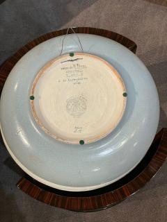 R Rizzi Longwy Ceramic Cloisonne Charger Artist Signed French Art Deco - 1748977